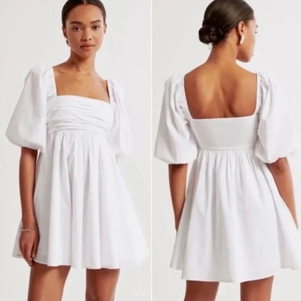 Abercrombie & Fitch White Emerson Dress- M